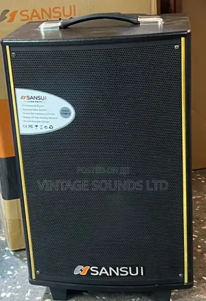 Sansui 12inch Active Portabletrolley Powered Speaker