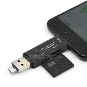 3in1 Type C Micro USB OTG Card Adapter USB-C Reader Flash