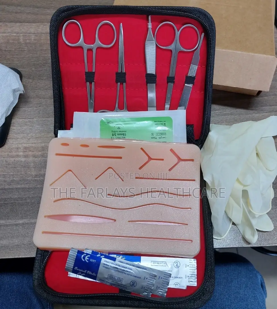 Suturing Kit With Silicone Pad;