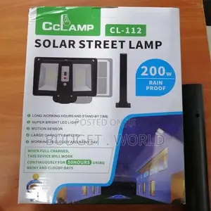 Solar Street Lamp With Light Sensor 200 Watts Double Sided