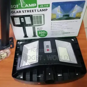 300 Watts Solar Powered Streetlight Outdoor Lamp With Remote