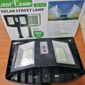 Solar Street Lamp With Metal Pole 300 Watts Streetlight