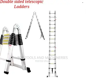 Double Sided Telescopic Ladder  5.6mtrs 18step