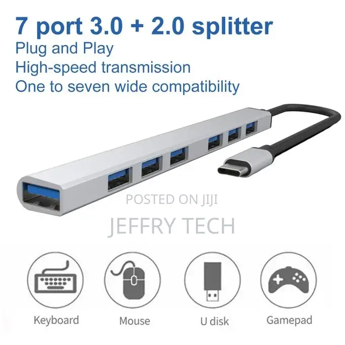 Adapter 7 in 1 USB C Hub Adapter TYPE-C