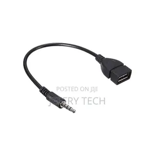 3.5mm Male Audio Aux-in-Jack to USB 2.0 Type a Female OTG-