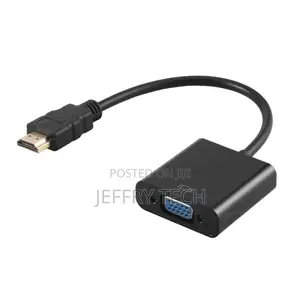 1080P Hdmi-Compatible Male to VGA Female Converter-Black