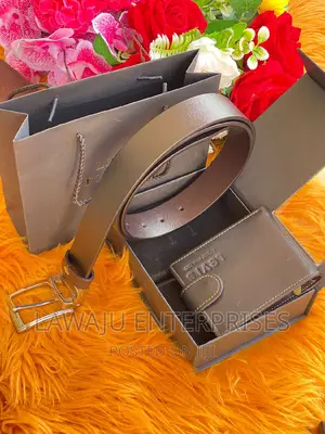 Black Belt and Wallet Gift Set