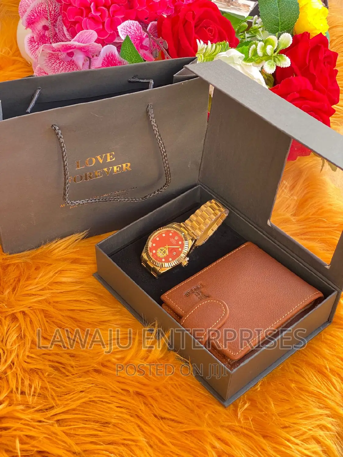 Gold Watch Men's Gift Box