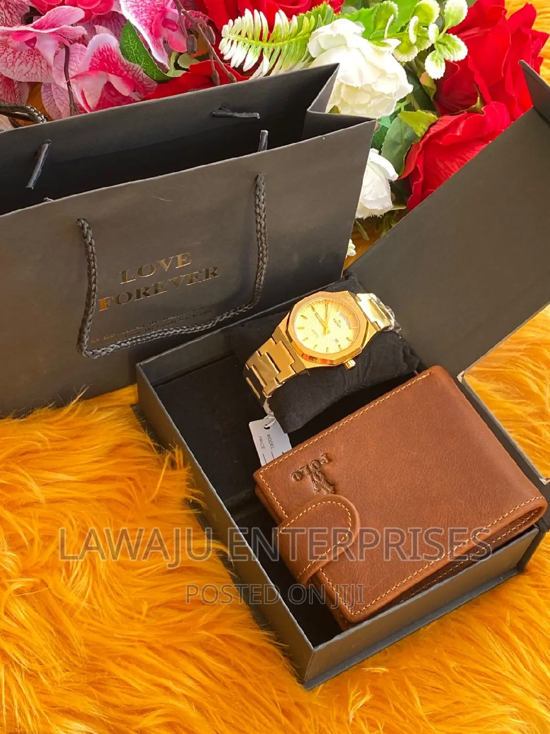Gold Watch Men's Gift Box