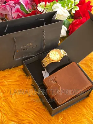 Gold Watch Men's Gift Box