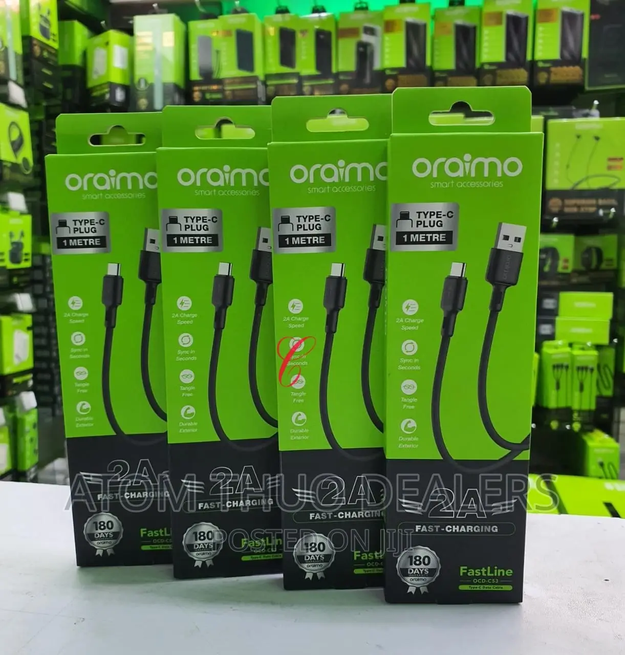 Oraimo Type C Cables OCD-C53 Available