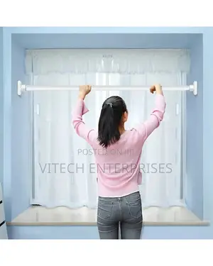Telescopic Clothing Rod Adjustable Extendable Shower Curtain