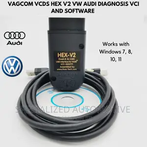 VW Audi VCDS Hex V2 USB to Obd2 Car Diagnosis Vci Software