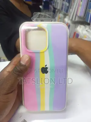 iPhone 14 Pro Max Rainbow Silcone Cases