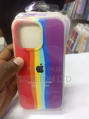 iPhone 14 Pro Max Rainbow Silcone Cases