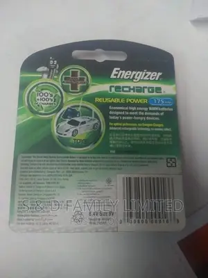 Energizer Recharge 9V Battery