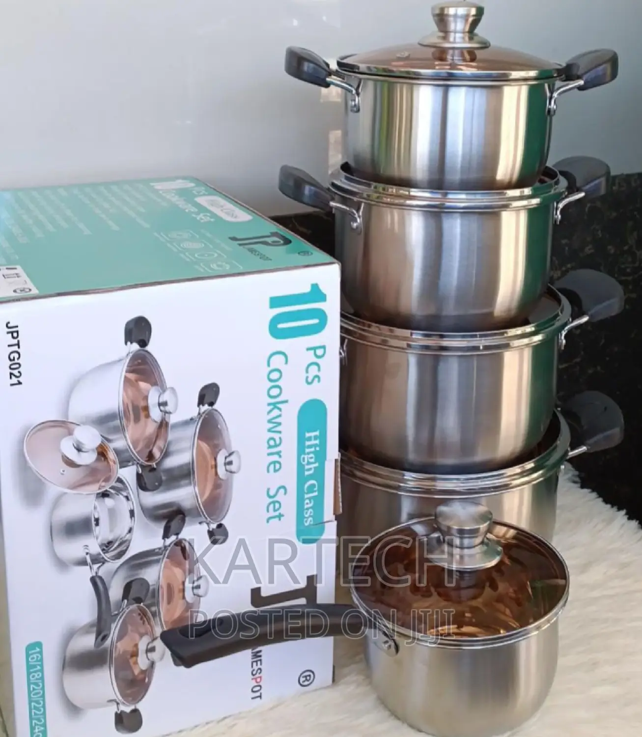 10 PCS James Pot Stainless Cookware