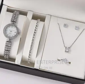 Silver Watch Ladies Gift Set