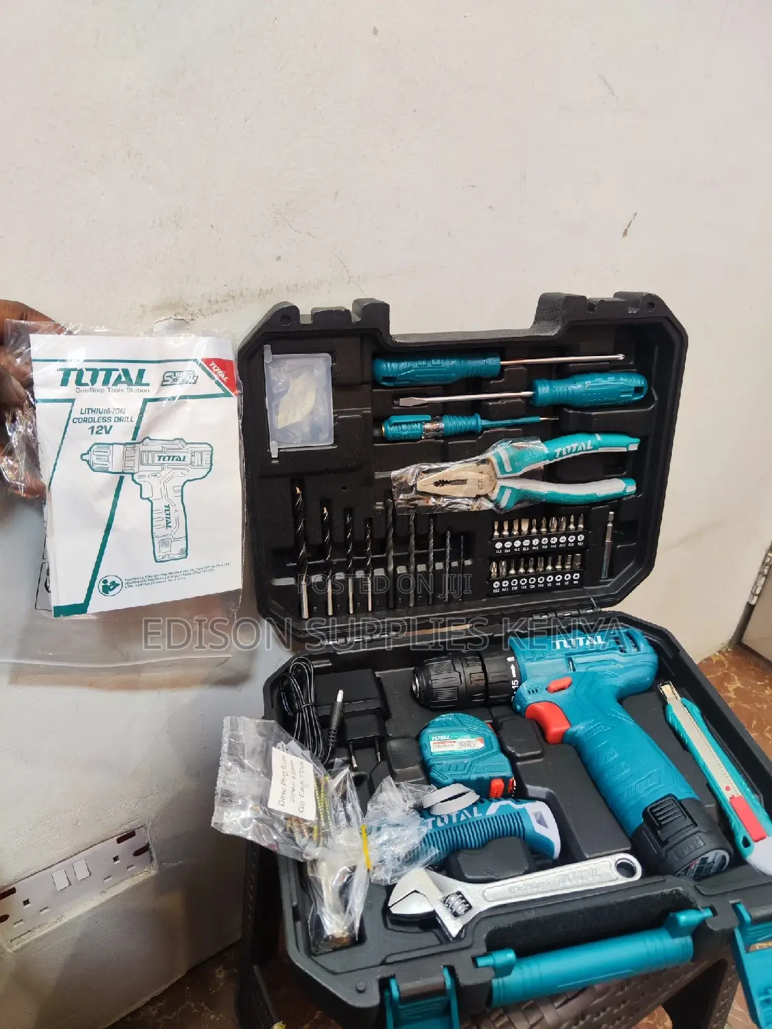 Total Cordless Drill Tools Set Total 81pcs Tools Set