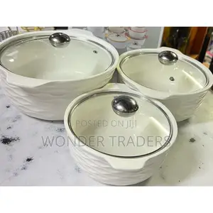 3 PCS Ceramic Soup Pot 3 Set