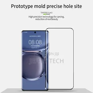 Huawei P50 Pro Screen Covered Tempered Glass Film(Black)