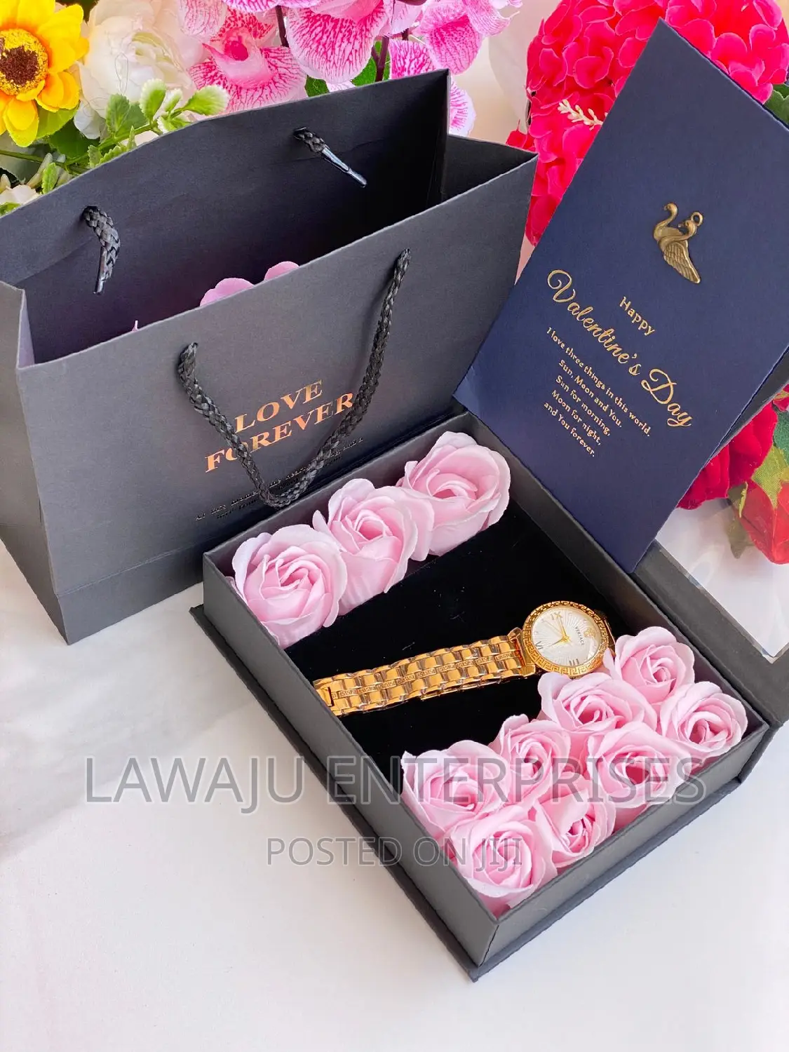 Pink Roses Love Forever Gift Set