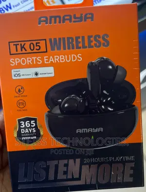 Amaya TK-05 Black Wireless Earbuds