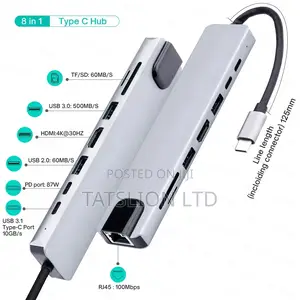 11 in 1 USB C HUB Type C Adapter to Hdmi-Compatible VGA N