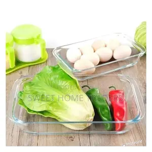 Rectangular 2pcs Glass Banking Tray