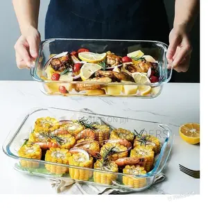 2pcs Glass Banking Tray
