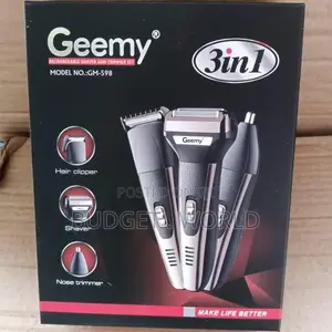 Cheap 3 in 1 Geemy Rechargeable Hair Clipper Shaver