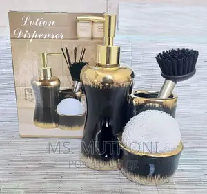 Combined 3 Level Ceramic Lotion / Soap Dispenser With 2 Slot