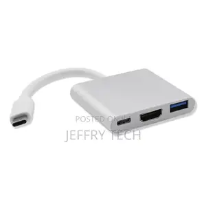 USB 3.1 to HDMI + 3.0 Adapter Aluminum Housing Converter Cab
