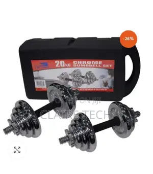 New Chrome Dumbell Set 20 Kgs.