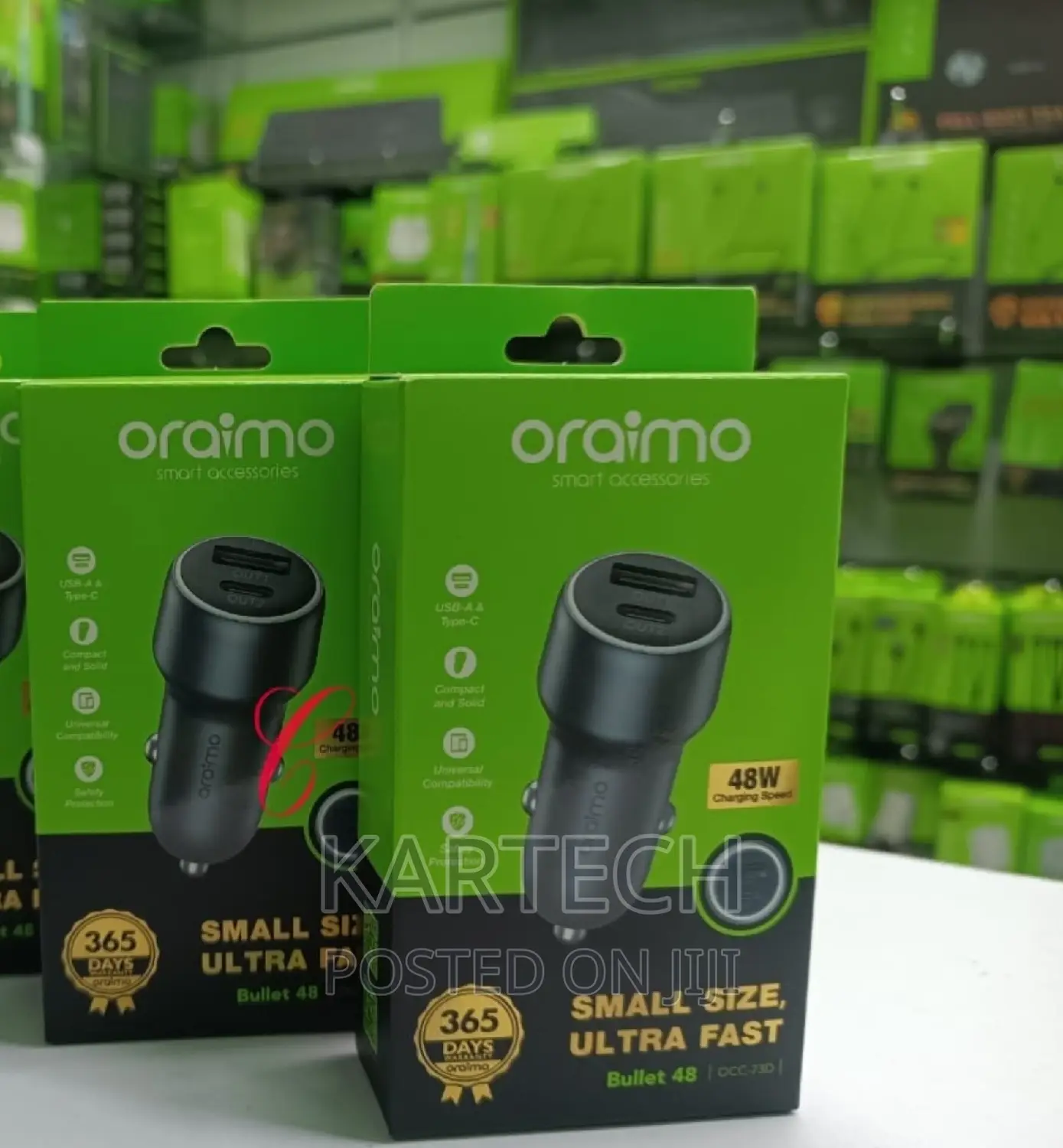 Oraimo Bullet 48W Car Charger