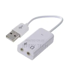 3.5mm Microphone Earphone Socket USB 2.0 Sound Card Speaker