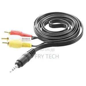 4.9ft 3.5mm Plug to 3 RCA Male Adapter AV Extension Cable Fo