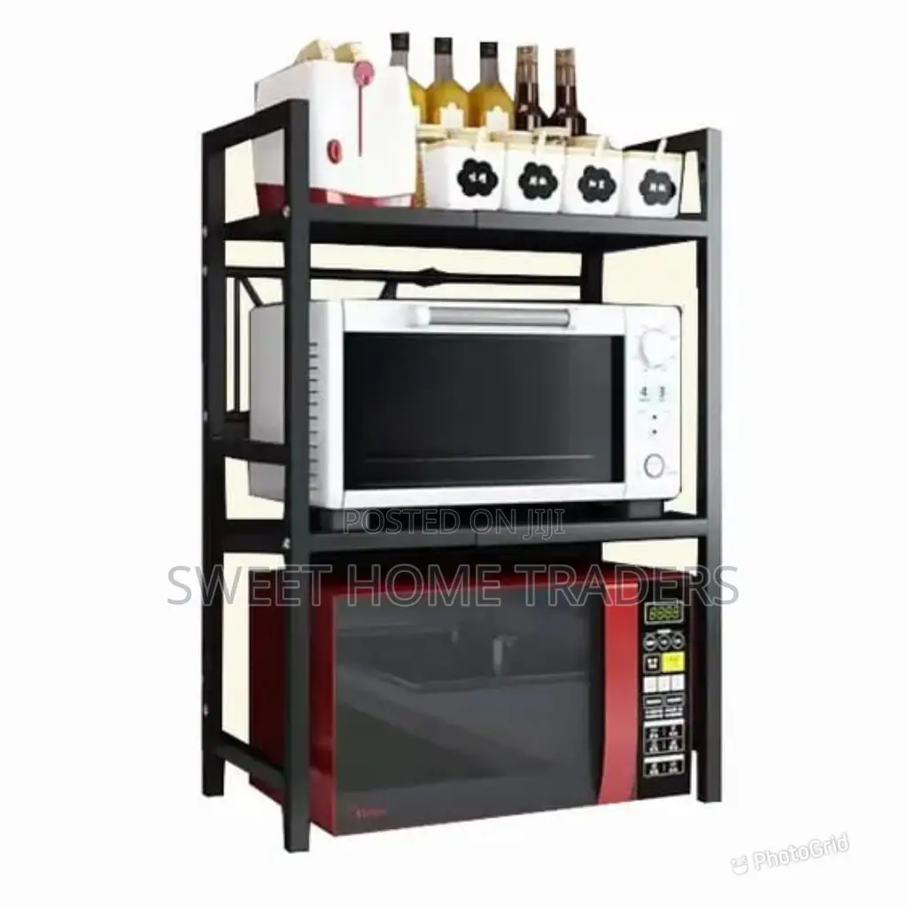 2 Tier Adjustable Microwave Organizer