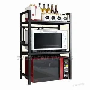 2 Tier Adjustable Microwave Organizer