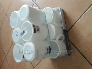 6pc Luminarc Mugs/6pc Luminarc Cups/White Plain Luminar Mug