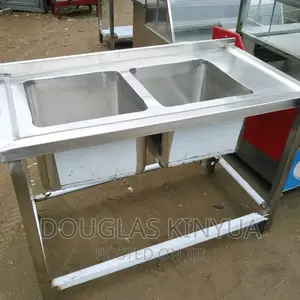 Double Sink Stainless Steel Commercial.