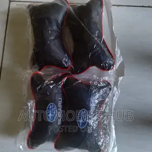 Subaru Leather Headrest 2pcs Black