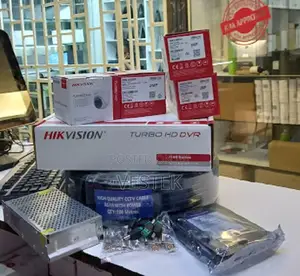 4 Cameras CCTV Hikvision 4 Channel CCTV Complete CCTV 2mp