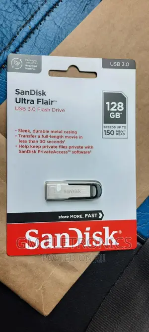 Original New 126gb Metallic Casing Flash Drive.