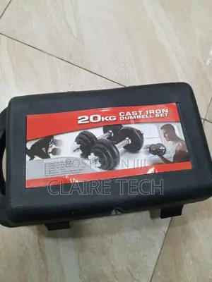 New 20 Kg Adjustable Cast Iron Dumbbell Set