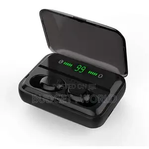 Black TWS F9-5 Earbuds