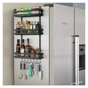 Multi-purpose Over The Fridge Side Organizer Rack
