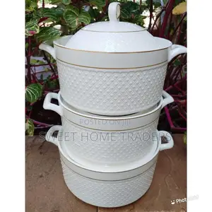 3 PCS Ceramic Bowl 3.5ltrs , 2.5 LTRS and 1.5 LTRS
