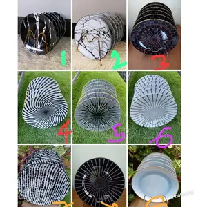 6 PCS Ceramic Plates All Prints Instock