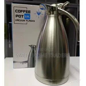 2L Peacock Thermos Silver